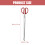 2pcs Garbage Clips With Red Stainless Steel For Home Use 3