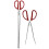 2pcs Garbage Clips With Red Stainless Steel For Home Use 10