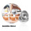 Hemisphere Cake Pan Aluminum Silver 4pcs 8