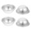 Hemisphere Cake Pan Aluminum Silver 4pcs 11