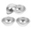 Hemisphere Cake Pan Aluminum Silver 4pcs 10