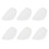 Diffuse Lighting Plastic Ceiling Light Cover 6pcs 9