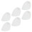 Diffuse Lighting Plastic Ceiling Light Cover 6pcs 6