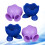 Raindrops  4 Pcs Egg Microwave Flexible Cups Dishwasher Safe 5