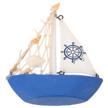 Worgeous Sailing Boat Toys Decorations Wooden Sailboat Model Child
