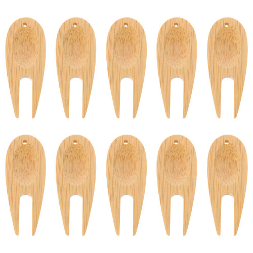 10Pcs Multi-Functional Bamboo Golfs Lawn Repair Fork Sports Tool