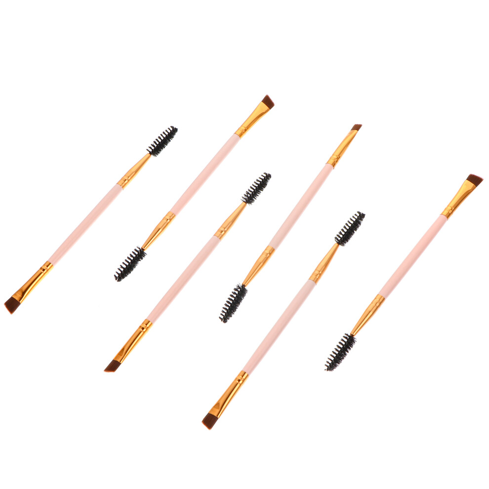 Totority 6 Pcs Eyebrow Brush Mascara Portable Lash Curler Double Ended