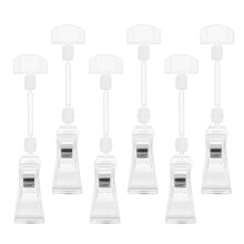 Label Clip Holder Advertising Display Clip Transparent 6pcs