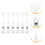 Label Clip Holder Advertising Display Clip Transparent 6pcs 2