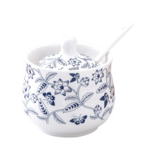 Sugar Bowl With Lid Ceramic Seasoning Jar Ceramics