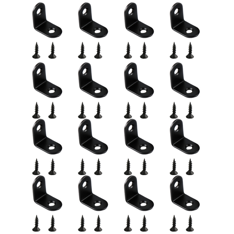 16 Pcs Corner Code Heavy Duty Angle Bracket Furniture Connectors 3163201165590