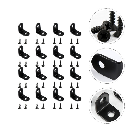 16 Pcs Corner Code Heavy Duty Angle Bracket Furniture Connectors 1