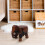 Creative Elephant Footstool Rustic Style 1pcs 9.8x7.9x7.9in 2