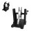 Portable Plastic Label Rack Black For Printer Accessory 1set 4