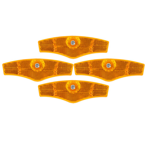 4 Pcs Bike Lights Front And Back Reflector