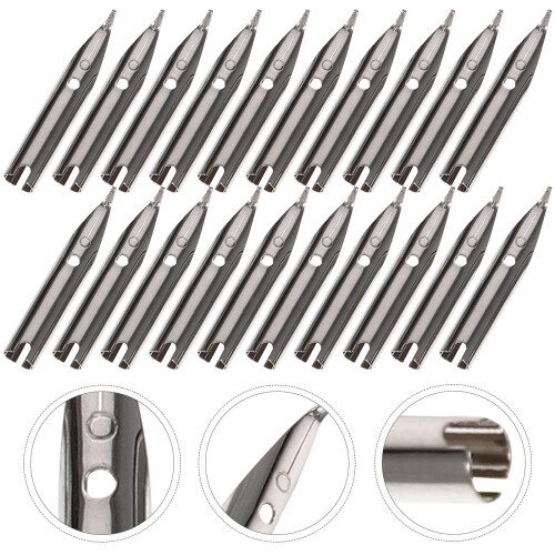 20pcs Metal Calligraphy Nibs 0.38mm Replacement Pens 1