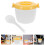 1Set Mini Plastic Microwave Rice Cooker with Handle Large Capacity 3