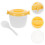 1Set Mini Plastic Microwave Rice Cooker with Handle Large Capacity 4