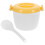1Set Mini Plastic Microwave Rice Cooker with Handle Large Capacity 2