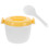 1Set Mini Plastic Microwave Rice Cooker with Handle Large Capacity 9