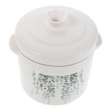 Ceramic Stew Pot With Lid Heat-Resistant Small Bowl Soup Bowls Lids