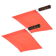 Offizieller Linienrichter-Referee-Handfahnen - 2 Stück, langlebiges rotes Design