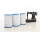Elastic Thread Sewing White 2pcs 4.3x3.1in 2