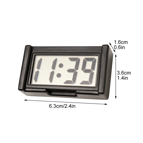 Cars Clocks 3 Pcs Dashboard Vehicle Mini Desktop Electronic Plastic 1