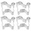 4Pcs Premium Stainless Dog Cookie Molds Easy Clean Biscuit Baking Tool 1