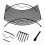 Raindrops  Basket For Fruit Iron Plate Bowl Kitchen Bowls Practical 5