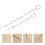 Silver 2pcs Knitting Hook Sewing Turner Accessories 10