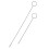 Silver 2pcs Knitting Hook Sewing Turner Accessories 1