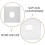 100 Sheets Hole Towel 40.00x40.00x0.10cm White 7