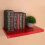 Book Shelves Wall Mounted Home Use Red 1pcs 4