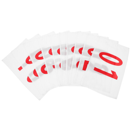 10 Sheets Cotton Numbers For Running Race Bib Cloth