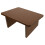 Wood Step Stool Dark Brown Footrest Under Desk 1pack 11