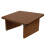 Wood Step Stool Dark Brown Footrest Under Desk 1pack 3