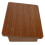 Wood Step Stool Dark Brown Footrest Under Desk 1pack 5