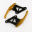 Motorcycle Rear Grab Rail Grab Handle Golden 1 Pair Iron 2