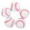 5 Pcs Hard Baseball Softball Swing Practice Small Replacement Balls 11