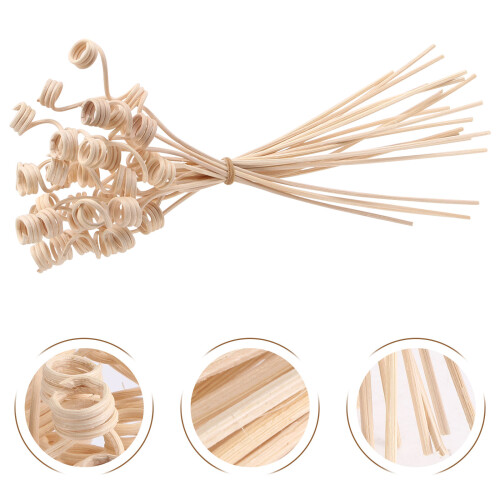20Pcs Essential Oil Wooden Diffuser Sticks Khaki Aroma Diffuser Branch 2