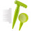 1Set Garden Plastic Planter Tool Adjustable Seed Dispenser Green 3
