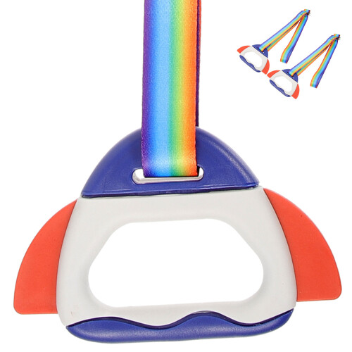 1Pair Infant Pull Ring Kids Walking Training Tool Bright ABS Material