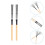 2pcs Wooden Handle Drum Drum Wire Drum Steel Wire 10