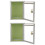 2 Pcs Modern Mailbox Wall Mount Transparent Office 11