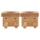 Raindrops Baseball Bat Bracket Wood 2pcs 3.9x3.5x3.5in 1
