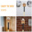 Raindrops Baseball Bat Bracket Wood 2pcs 3.9x3.5x3.5in 7