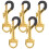 5pcs Metal Strap Locks Golden For Instrument Accessory Hook 11