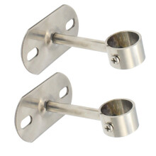 2St Rvs Closet Rod Support, Duurzaam En Eenvoudig Te Installeren