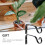 2Pcs Heavy-Duty Iron Planter Hanging Bracket Black Wall-Mounted Hooks 11